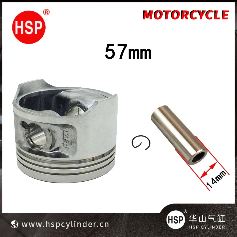 Motorcycle 57 mm Piston 14 mm Pin Ring Set Kit Assembly For Haojue Suzuki EN125 HJ125 EN HJ 125 125cc Engine Spare Parts