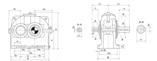 China Manufacturer Dby Hard Tooth Surface Cylindrical Gearbox